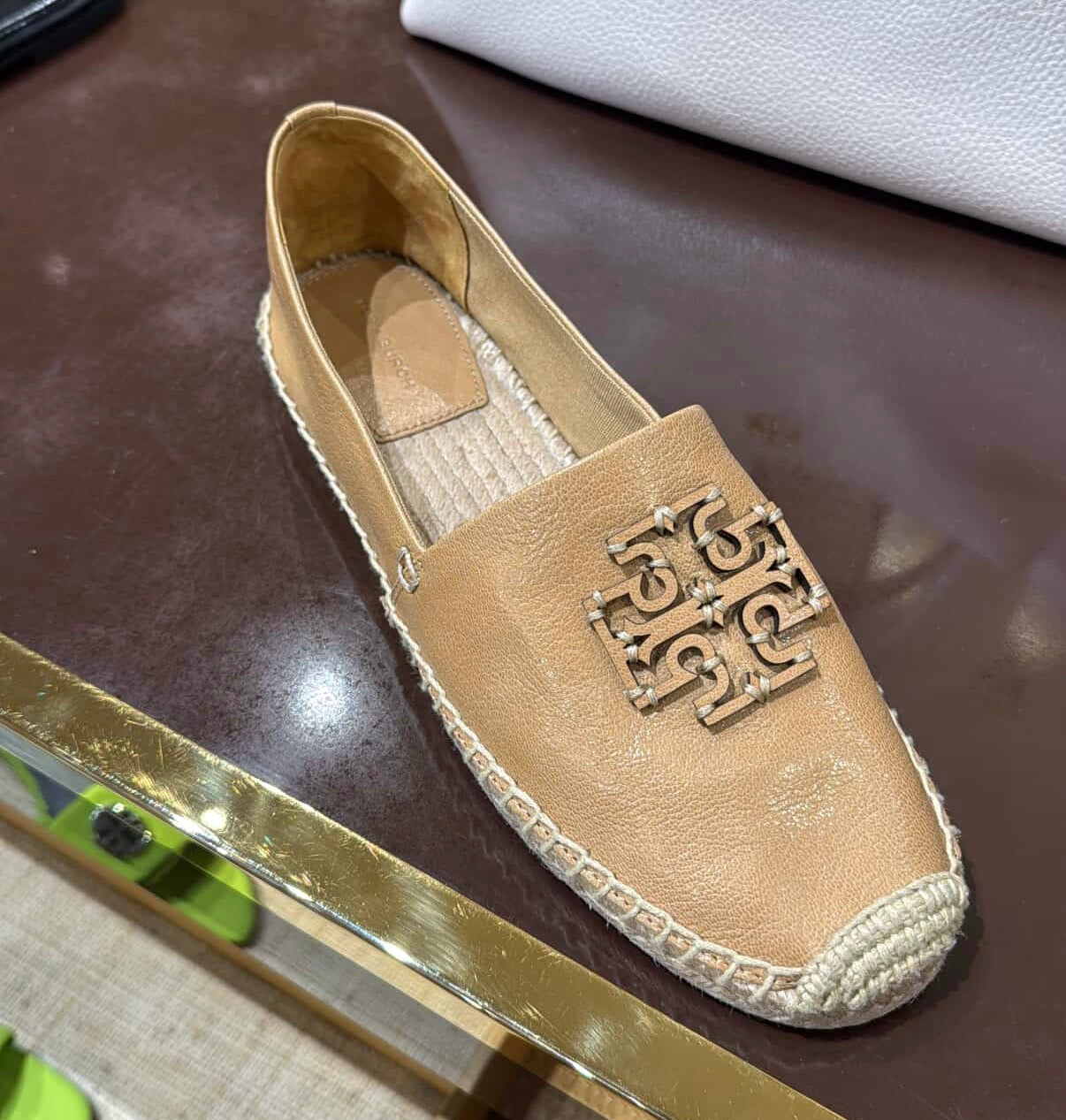 Tory Burch Leather Espadrilles