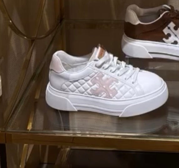 Tory Burch Multi Logo Platform Sneakers