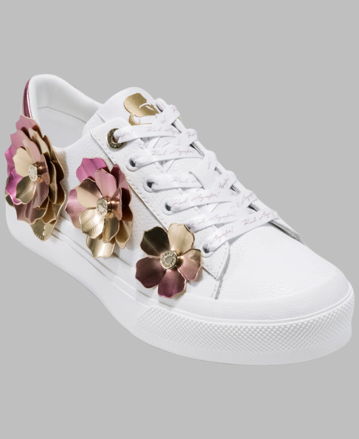 Karl Lagerfeld Georgia Lace Up Sneaker White
