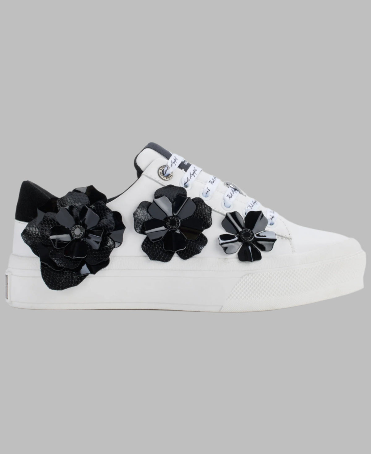 Karl Lagerfeld Georgia Lace Up Sneaker Black/White