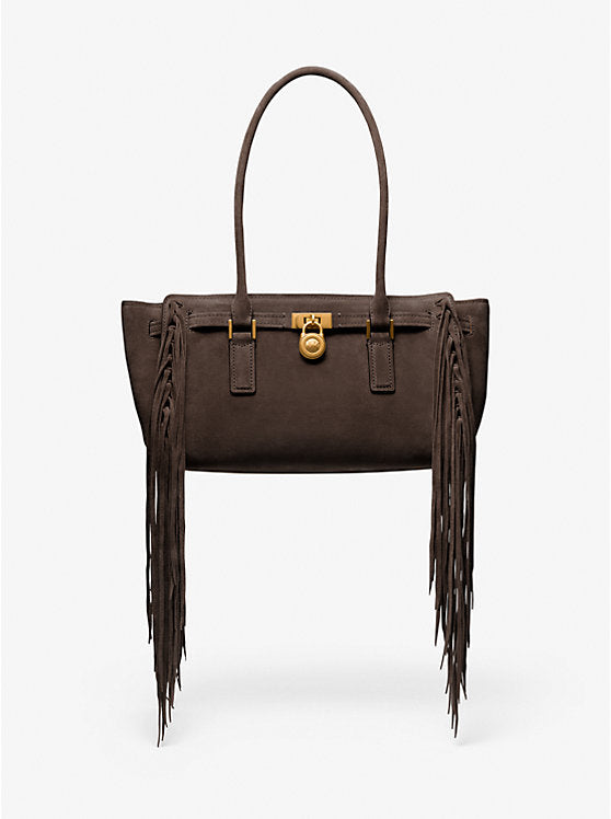 Michael Kors Hamilton Maderne Suede Satchel