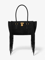 Michael Kors Hamilton Maderne Suede Satchel