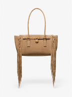 Michael Kors Hamilton Maderne Suede Satchel