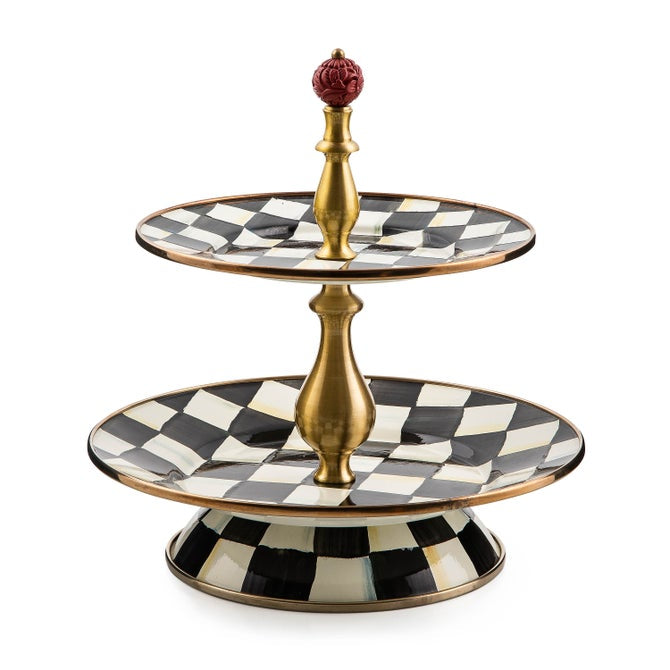 Mackenzie Childs Courtly Check Sweet Stand