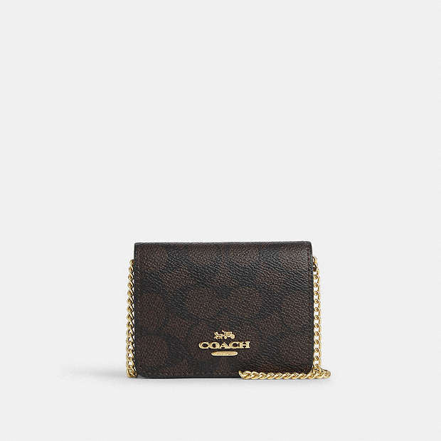 Coach Mini Wallet On A Chain