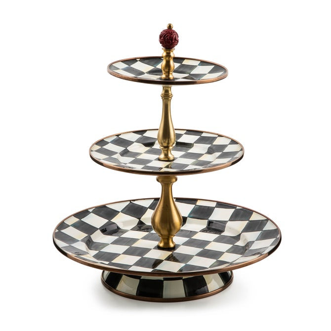 Mackenzie Childs Courtly Check Sweet Stand