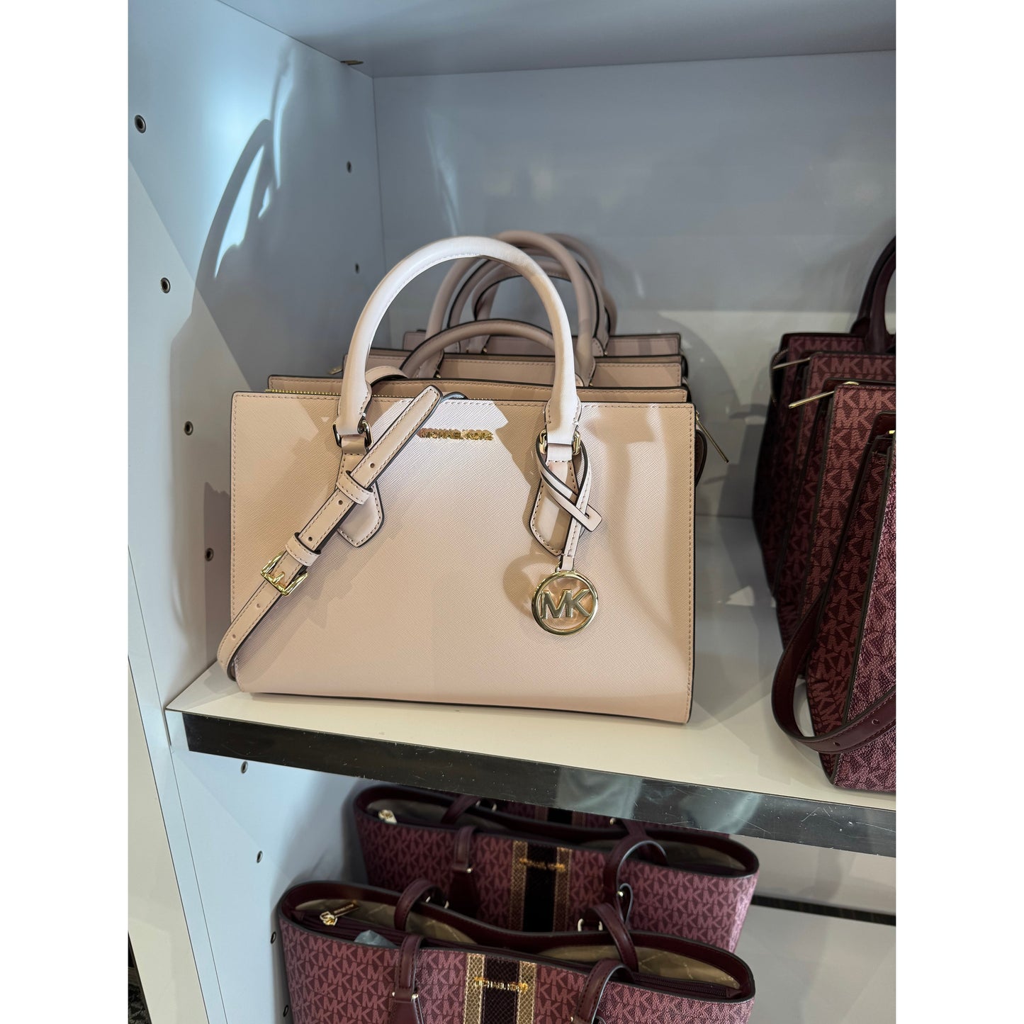 Michael Kors Sheila Medium Faux Leather Satchel