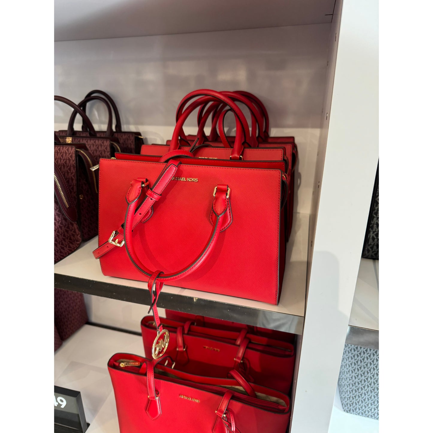 Michael Kors Sheila Medium Faux Leather Satchel