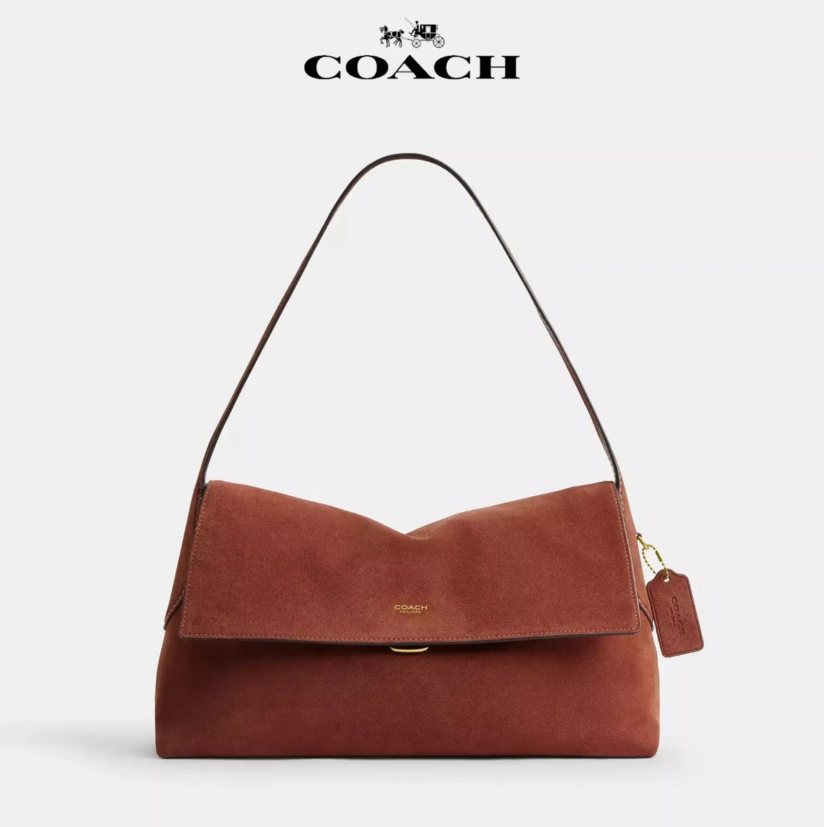 Coach Chelsea 36cm Suede Clay