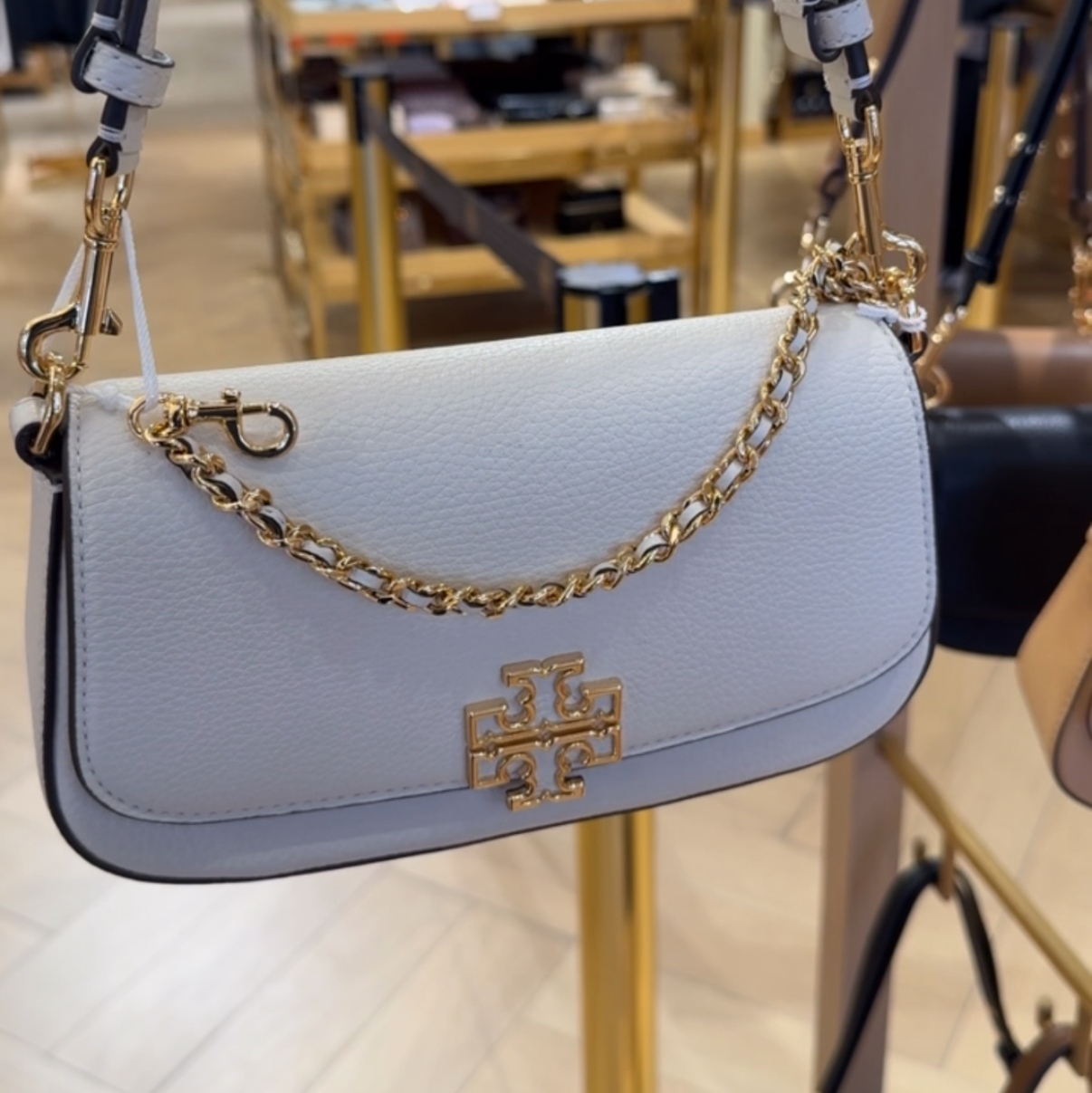 Tory Burch Brıtten Convertible Shoulder Bag (With double strap)