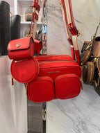 Michael Kors Jet Set Double Pocket Crossbody with Airpods