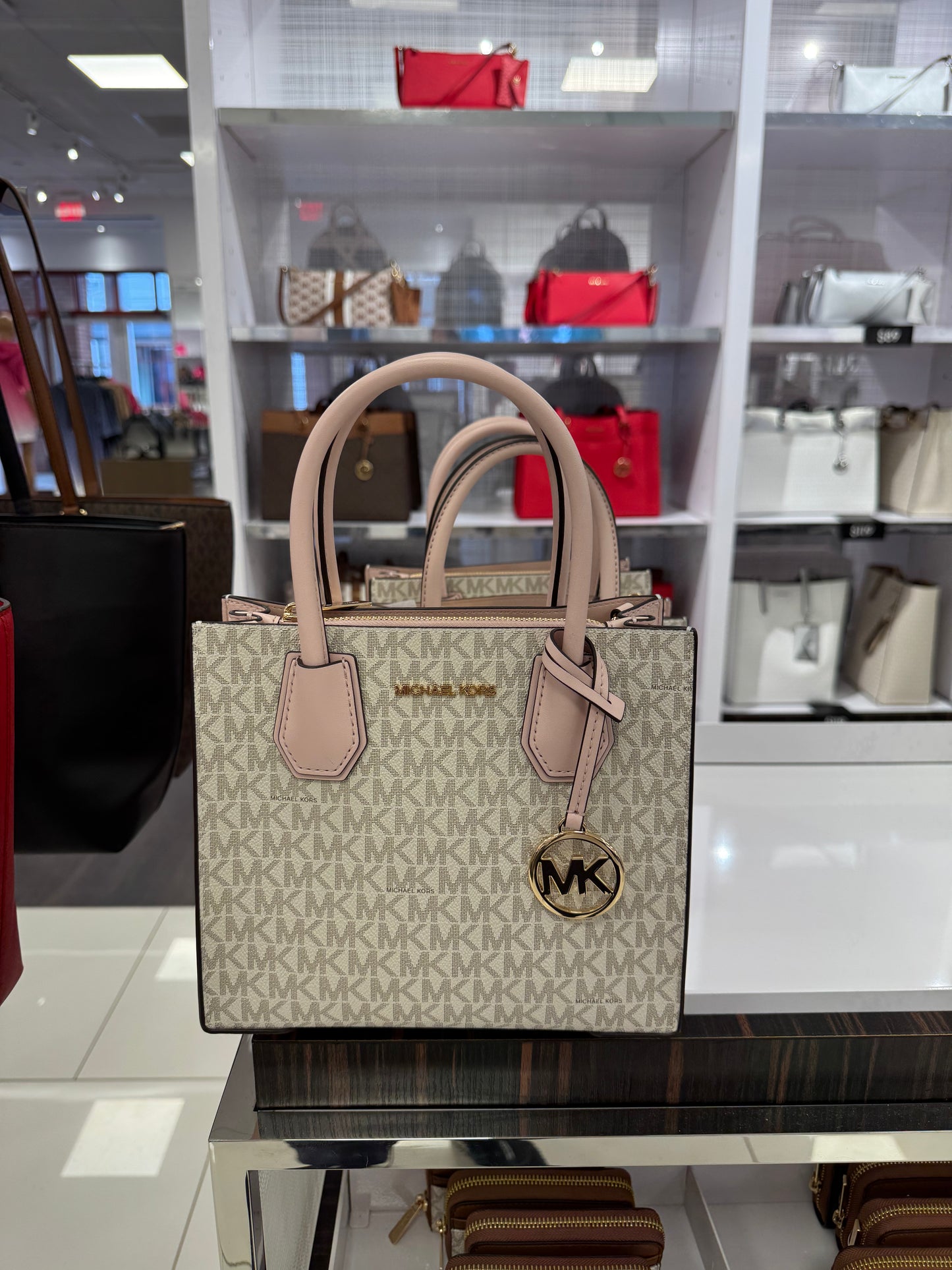 Michael Kors Mercer Medium Pebbled Leather Crossbody Bag