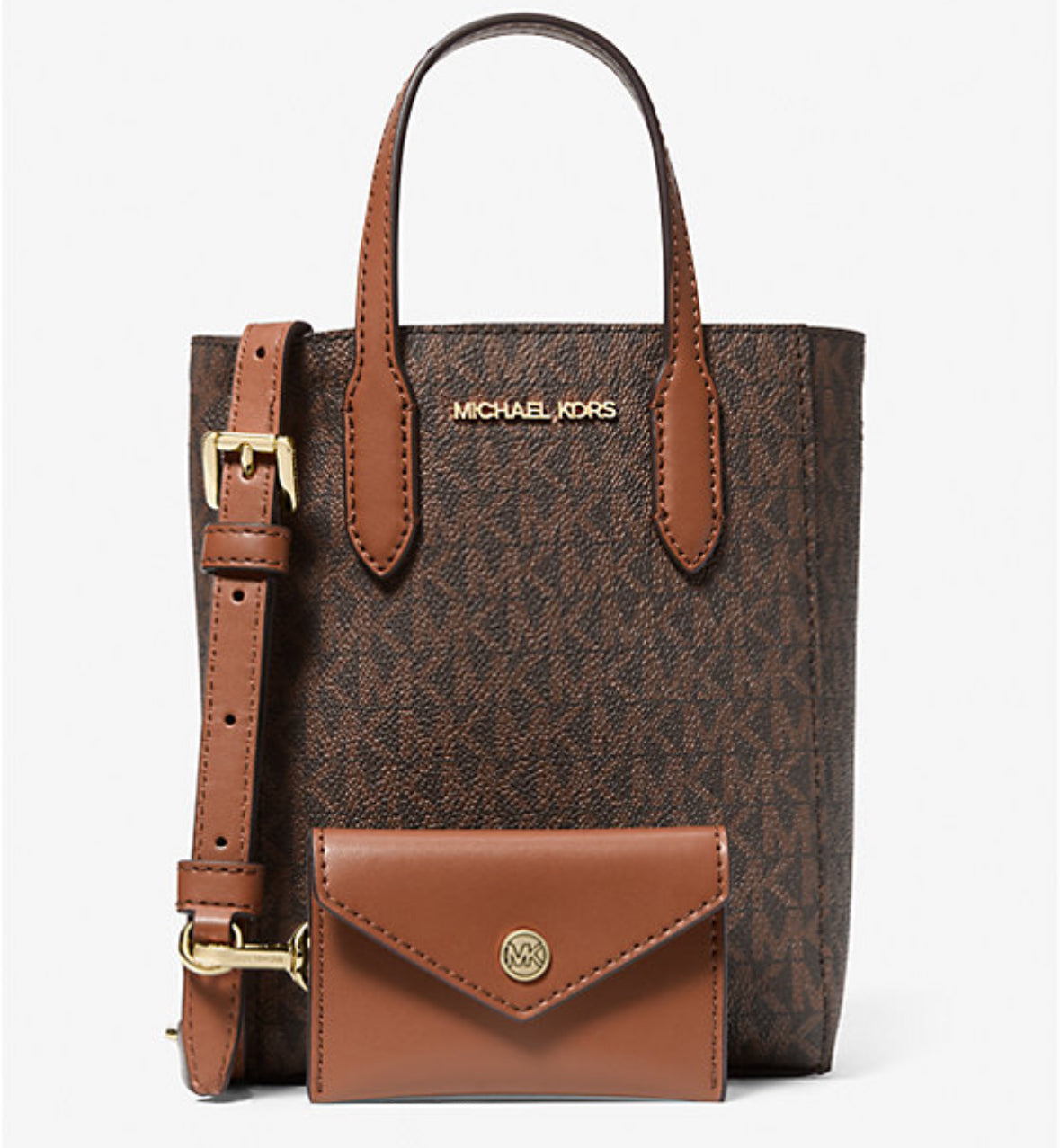 Bolso bandolera extrapequeño Vincent de Michael Kors con tarjetero y logotipo