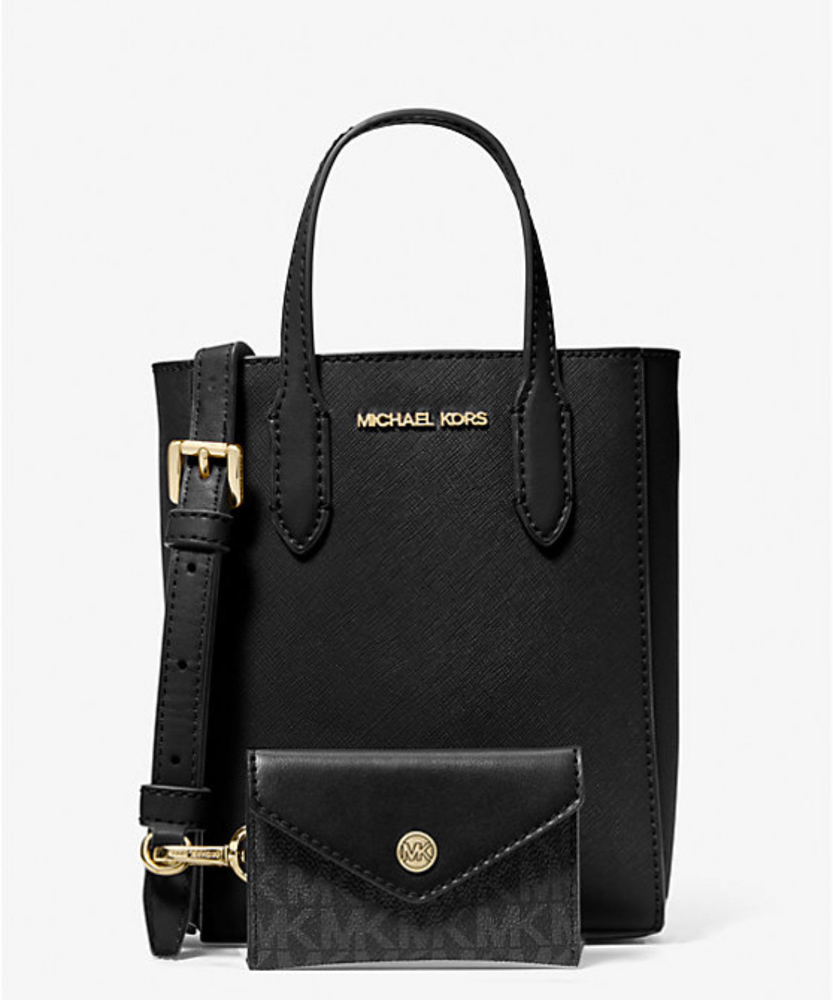Bolso bandolera extrapequeño Vincent de Michael Kors con tarjetero y logotipo