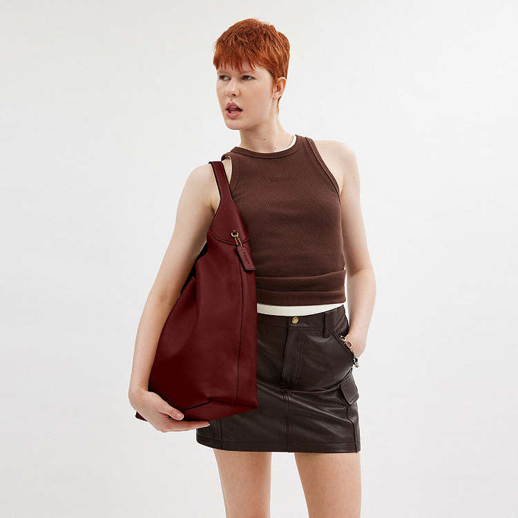 Brooklyn 39 Natural Grain Leather Hobo Bag