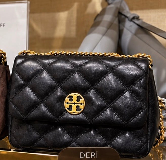 Tory Burch Willa Small Suede Shoulder Bag – Omuz Çantası