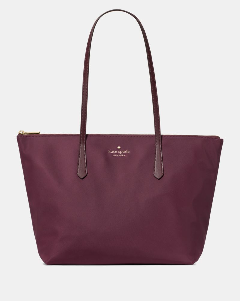 Kate Spade Kitt Ksnyl Tote Bag Deep Cherry