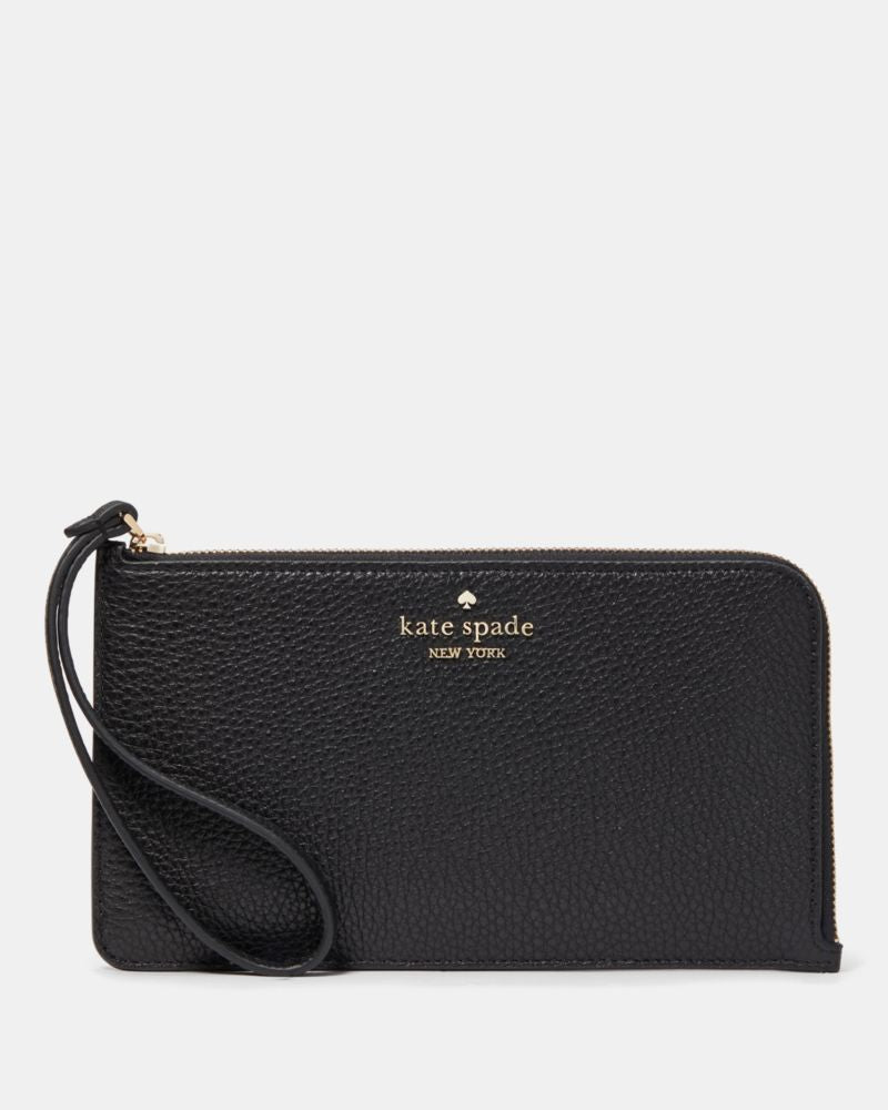 Kate Spade Lucy Wristlet Pebbled - Black