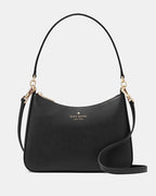Margot Medium Shoulder Bag Textured Leather - Black