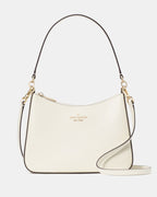 Margot Medium Shoulder Bag Textured Leather - Meringue