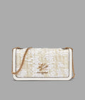 Karl Lagerfeld Kosette Sequin Tweed Shoulder Bag
