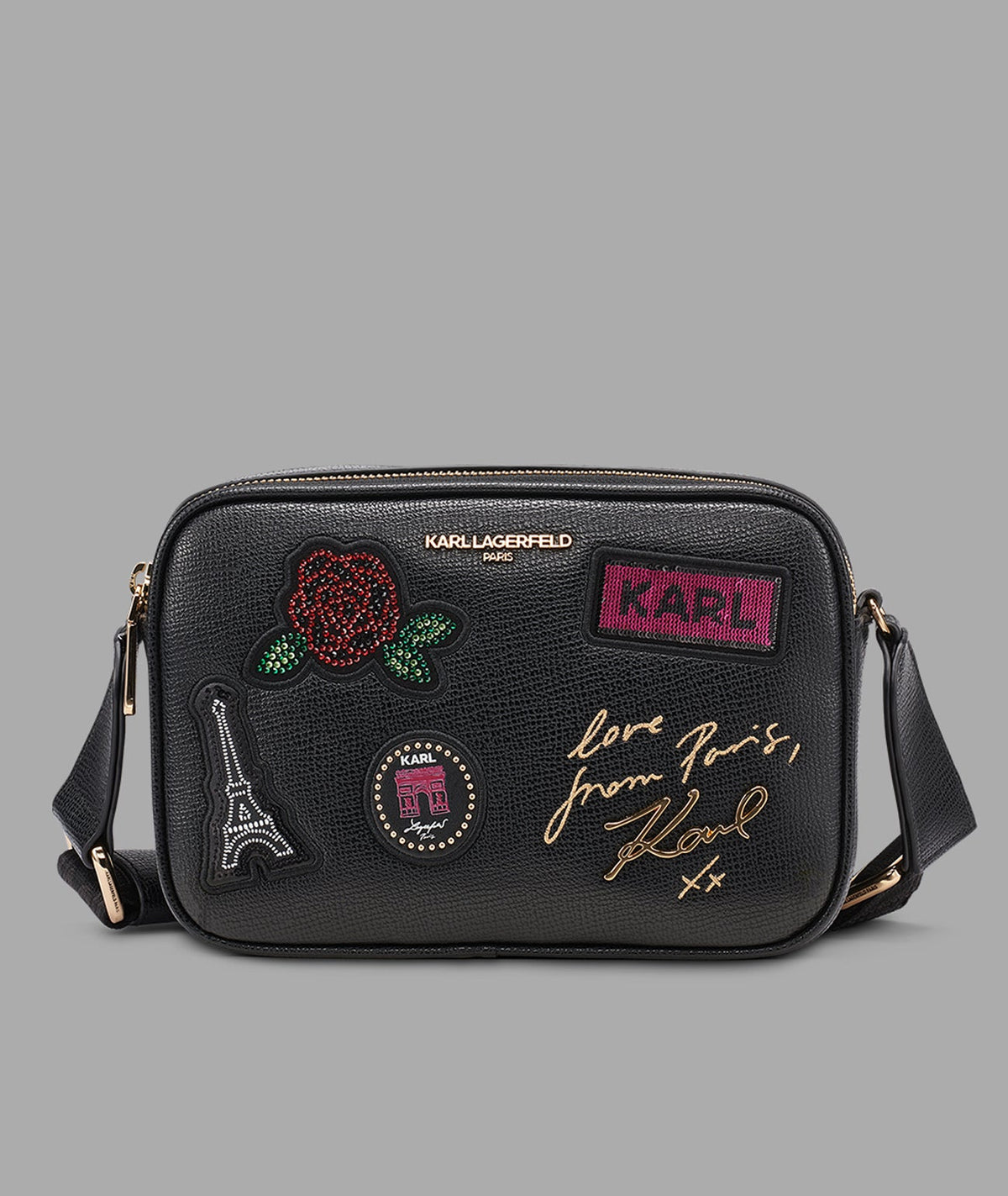 Karl Lagerfeld Maybelle Crossbody with Paris Patch
