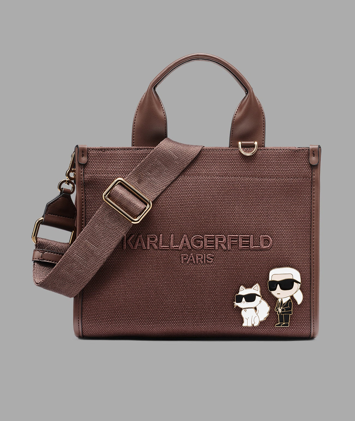 Karl Lagerfeld Kristina Canvas Karl et Choupette Logo Crossbody
