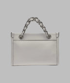 Karl Lagerfeld Savoie Small Leather Crossbody White