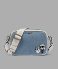 Karl Lagerfeld Maybelle Denim Crossbody with Duo Pin