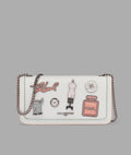 Karl Lagerfeld Kosette Shoulder Bag with Oversized Fashion Pins