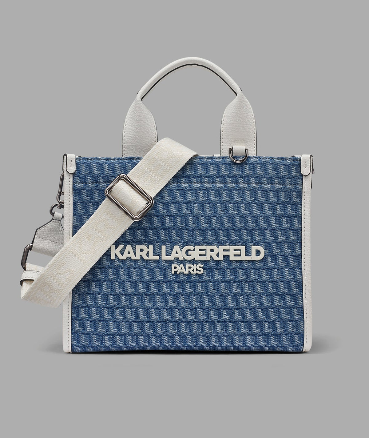 Karl Lagerfeld Kristina Small Crossbody Denim Jaquard