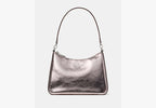 Kate Spade Margot Medium Shoulder Bag Crinkle Metallic Lilac Moonlight