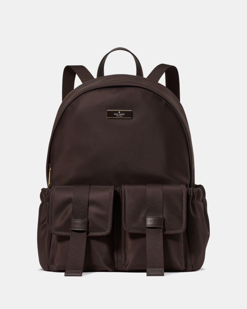 Kate Spade Carter Nylon Cargo Large Backpack - Hot Fudge