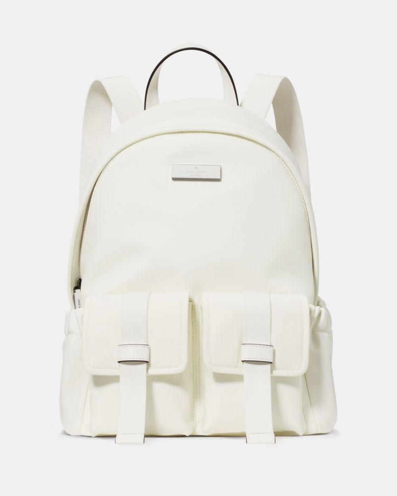 Kate Spade Carter Nylon Cargo Backpack - White