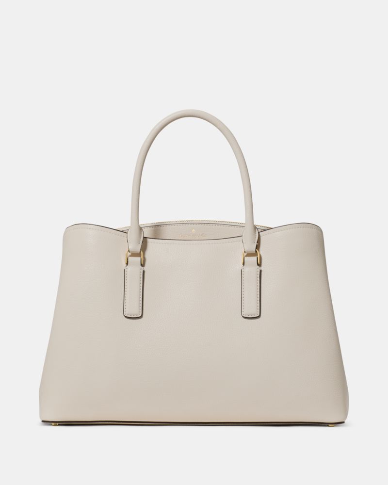 Kate Spade Thompson Street Satchel Bag - Classic Cashew Milk
