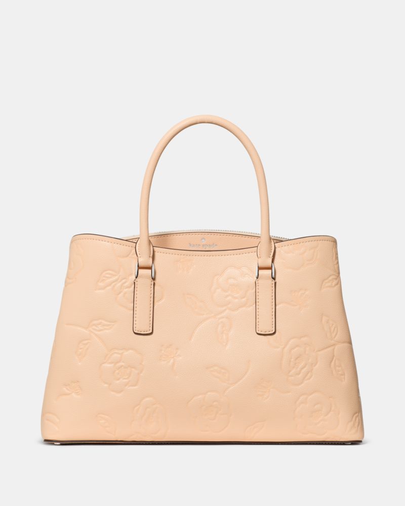 Kate Spade Thompson Street Floral Satchel Bag - Crisp Peach