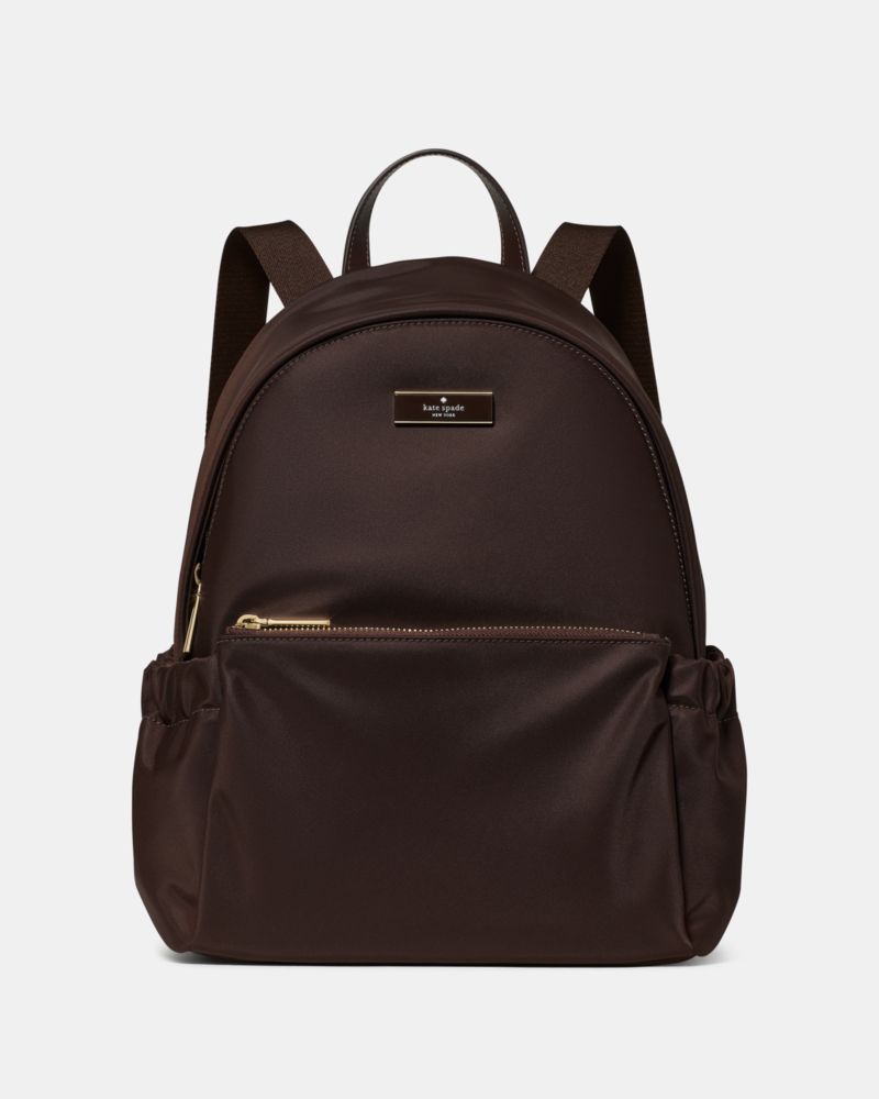 Kate Spade Carter Nylon Dome Backpack - Hot Fudge