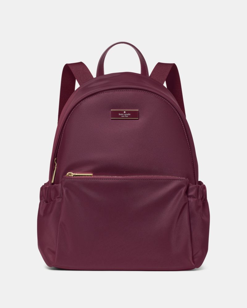 Kate Spade Carter Nylon Dome Backpack - Deep Cherry