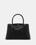 Kate Spade Thompson Street Shiny Quilted Small Satchel Bag - Black