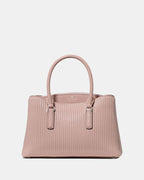 Kate Spade Thompson Street Shiny Quilted Small Satchel Bag - Rose Smoke