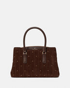 Kate Spade Thompson Street Quilted Suede Small Satchel Bag - Tuscan Brown