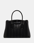 Kate Spade Thompson Street Shiny Quilted Satchel Bag - Black