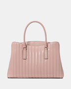Kate Spade Thompson Street Shiny Quilted Satchel Bag - Rose Smoke