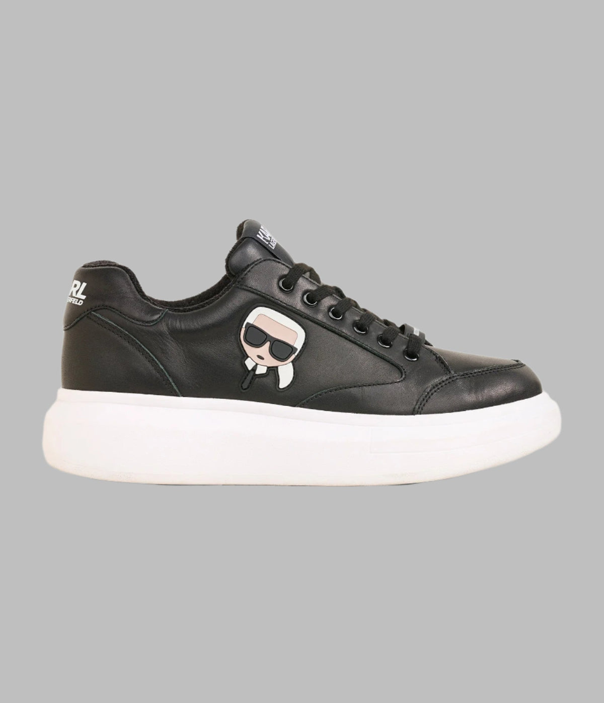 Karl Lagerfeld Karlie Karl Head Sneaker, Black