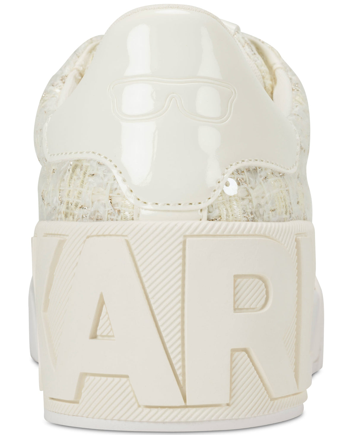Karl Lagerfeld Mablyn Logo Lace-Up Sneaker Cream