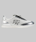 Karl Lagerfeld Midwood Metallic Canvas Trainer Sneaker