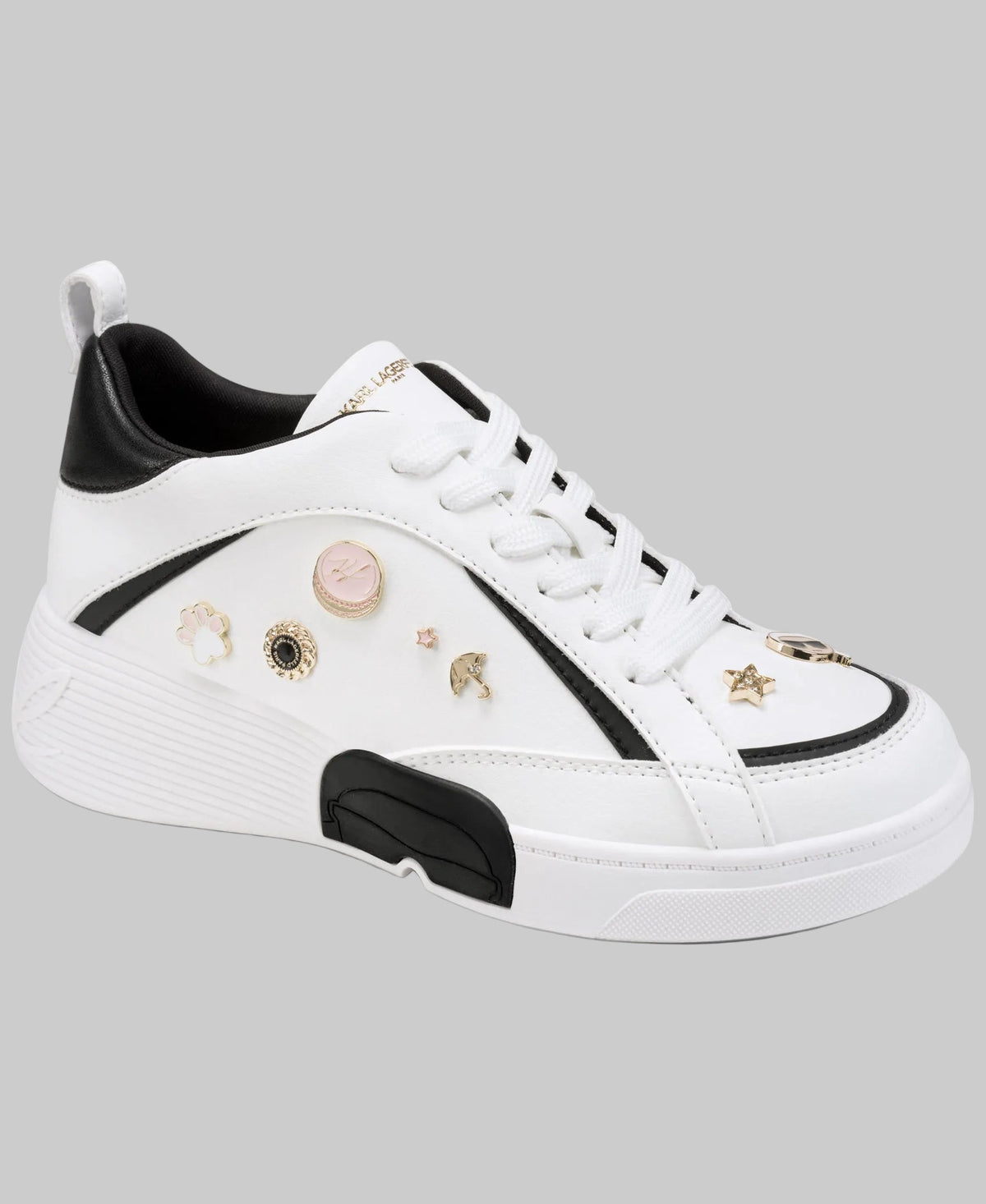 Karl Lagerfeld Mineola Emoji Pin Wedge Sneaker