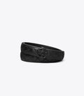 1" Willa Skinny Quilted Belt - Black