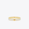 Tory Burch Slim Leather Inlay Cuff Tory Gold / New Ivory