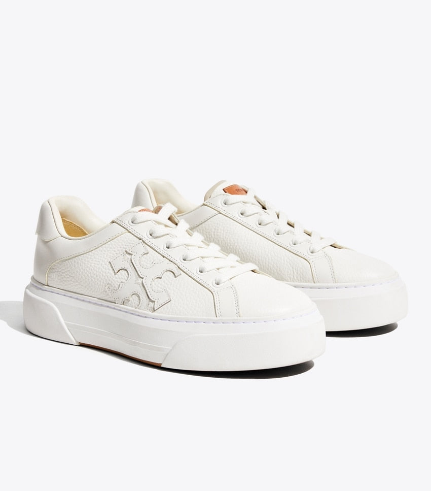 Tory Burch Multi Logo Platform Sneakers - Snow White Calcare